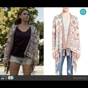 RARE ASO Teen Wolf Malia Tate geometric cardigan